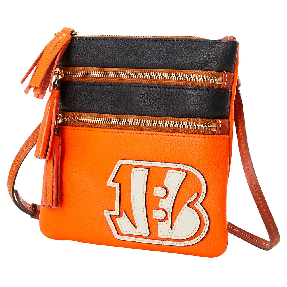 Dooney & Bourke Cincinnati Bengals Infield Sac à main à bandoulière triple fermeture éclair