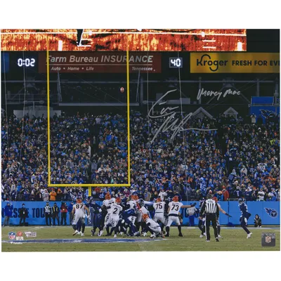 Evan McPherson Cincinnati Bengals Unsigned 2022 AFC Divisional Playoffs  Game-Winning Field Goal Photograph