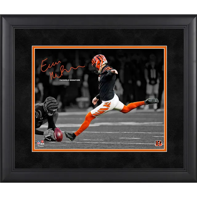 Evan McPherson & Kevin Huber Cincinnati Bengals Unsigned AFC Championship Game Winning Field Goal Photograph