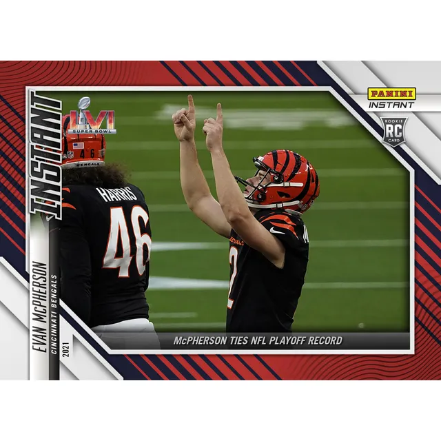 Lids Evan McPherson Cincinnati Bengals Fanatics Exclusive Parallel Panini  Instant Super Bowl LVI McPherson Ties NFL Playoff Record Single Rookie  Trading Card - Limited Edition of 99