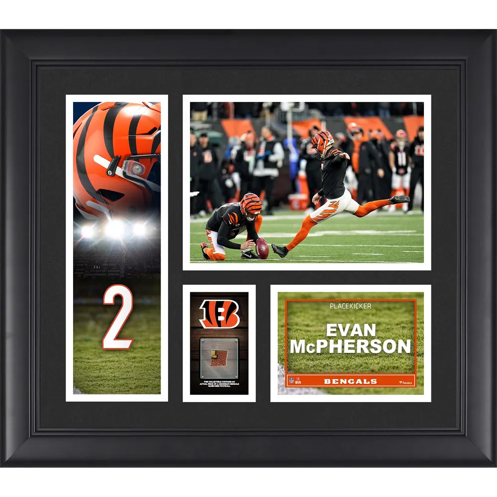 Lids Evan McPherson Cincinnati Bengals Fanatics Authentic Framed 15' x 17'  Player Collage with a Piece of Game-Used Ball