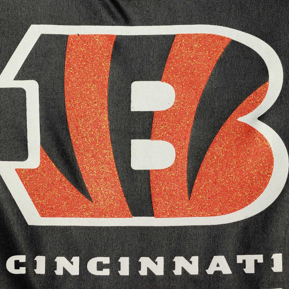 Girls Youth Black Cincinnati Bengals Tutu Tailgate Game Day V-Neck Costume