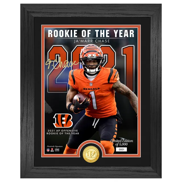 Ja'Marr Chase Cincinnati Bengals Highland Mint 13'' x 13'' Jersey Impact  Frame