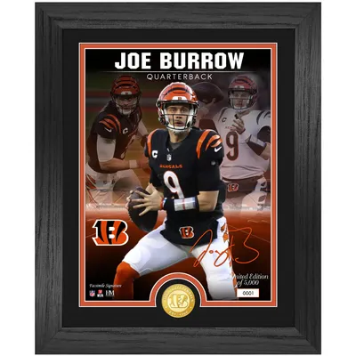 Joe Burrow in Action Cincinnati Bengals 8 x 10 Framed Football Photo