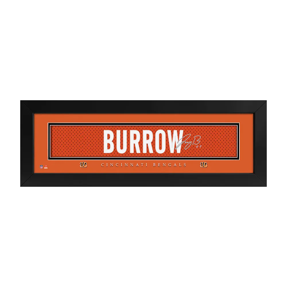 Highland Mint Joe Burrow Cincinnati Bengals 13'' x 13'' Impact Jersey  Framed Photo