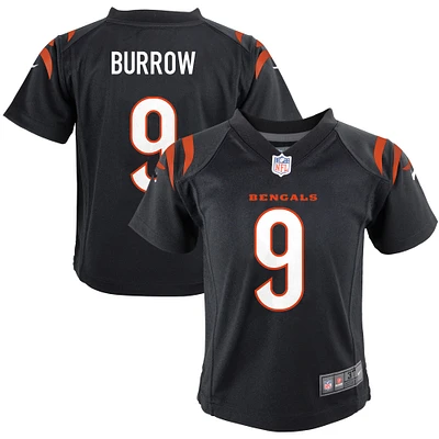 Maillot de match Nike Joe Burrow pour bébé, noir, Cincinnati Bengals