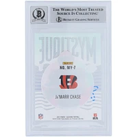 Carte de recrue 9/10 authentifiée 2021 Panini Illusions Mystique #MY-7 Beckett Fanatics Witnessed Authenticated 9/10 Rookie Card de Ja'Marr Chase Cincinnati Bengals