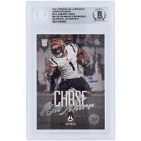 Ja'Marr Chase Cincinnati Bengals Autographié 2021 Panini Luminance Mise à jour #212 Beckett Fanatics Witnessed Rookie Card Authentifié