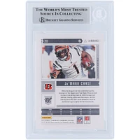 Ja'Marr Chase Cincinnati Bengals Autographié 2021 Panini Luminance Mise à jour #212 Beckett Fanatics Witnessed Rookie Card Authentifié