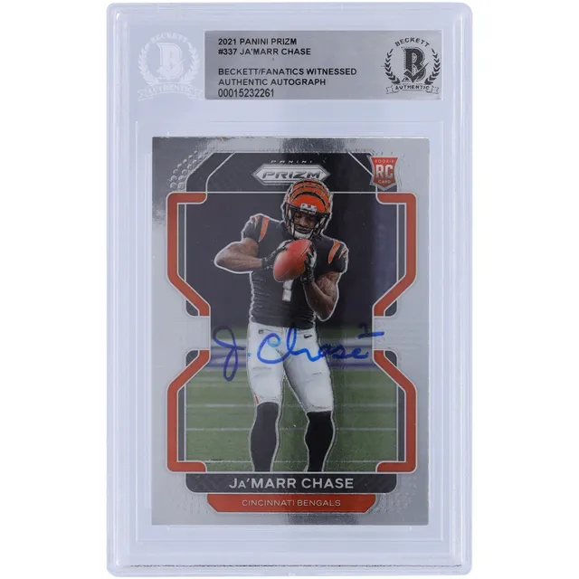 Lids Ja'Marr Chase Cincinnati Bengals Fanatics Exclusive Parallel Panini  Instant NFL Week 16 Chase Hits Century Mark for the 4th Time Single Rookie  Trading Card - Limited Edition of 99