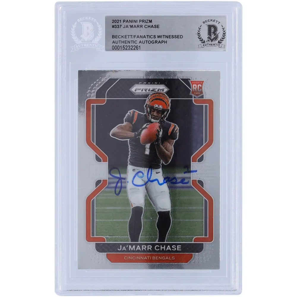 Lids Ja'Marr Chase Cincinnati Bengals Autographed 2021 Panini Prizm #337  Beckett Fanatics Witnessed Authenticated Rookie Card