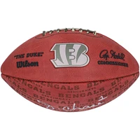Ballon de football autographié Duke Showcase de Ja'Marr Chase Cincinnati Bengals