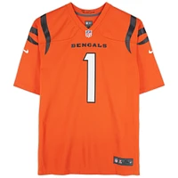 Ja'Marr Chase Cincinnati Bengals Autographed Nike Orange Limited Jersey 