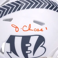 Ja'Marr Chase Cincinnati Bengals Autographed Riddell 2024 Salute To Service Speed Mini Helmet 