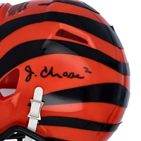 Casque Riddell Speed ​​Mini autographié par Ja'Marr Chase des Cincinnati Bengals