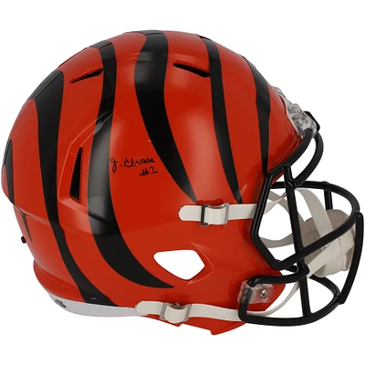 Casque réplique autographié Riddell Speed ​​des Bengals de Cincinnati par Ja'Marr Chase