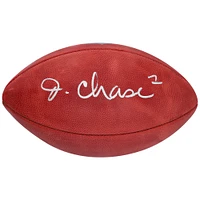Ballon de football professionnel en couleur signé Wilson Duke par Ja'Marr Chase des Bengals de Cincinnati