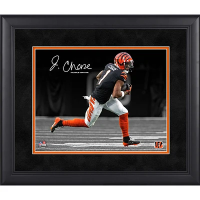 Ja'Marr Chase Cincinnati Bengals Facsimile Signature Framed 11" x 14" Photograph