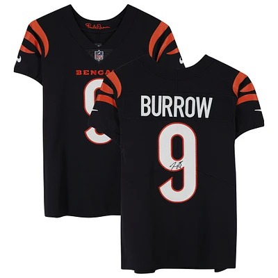 Maillot Nike Elite autographié par Joe Burrow Black des Bengals de Cincinnati