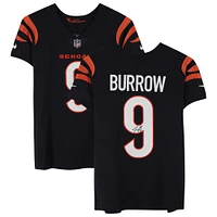 Maillot Nike Elite autographié par Joe Burrow Black des Bengals de Cincinnati
