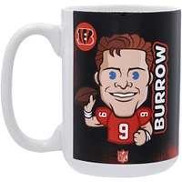 Joe Burrow Bengals de Cincinnati 15oz. Tasse de caricature de joueur