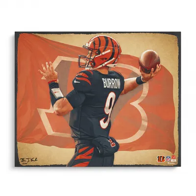 Lids Joe Burrow Cincinnati Bengals Fanatics Authentic 16 x 20 Photo Print  - Designed by Artist Brian Konnick