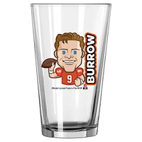 Joe Burrow Bengals de Cincinnati 16oz. Verre à pinte Emoji