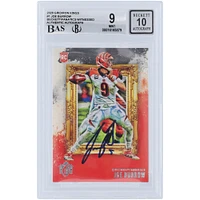 Carte de recrue 9/10 authentifiée 2020 Panini Gridiron Kings #GK-1 Beckett Fanatics autographiée par Joe Burrow Cincinnati Bengals - Sous-grades 9,9,9.5,10