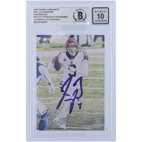 Carte de recrue Panini Luminance #201 autographiée 2020 de Joe Burrow Cincinnati Bengals, témoin des fanatiques de Beckett, authentifiée 10