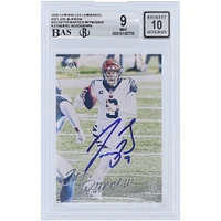 Carte de recrue 9/10 authentifiée 2020 Panini Luminance #201 Beckett Fanatics Witnessed Autographiée par Joe Burrow Cincinnati Bengals - Sous-grades 9,9,9.5,8.5