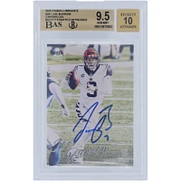 Carte recrue autographiée Panini Luminance #201 Beckett 2020 des Bengals de Cincinnati dédicacée par Joe Burrow, témoin des fanatiques de Beckett, authentifiée 9,5/10 - Sous-grades 9,5, 9,5, 9,5, 10