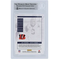 Carte de recrue authentifiée signée Joe Burrow Cincinnati Bengals 2020 Panini Luminance #201 Beckett Fanatics avec l'inscription « Who Dey »