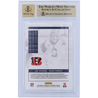 Carte de recrue autographiée Panini Luminance Pink #201 Beckett 2020 des Bengals de Cincinnati signée Joe Burrow et authentifiée par des fanatiques de Beckett, 9,5/10