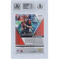 Carte de recrue 9/10 authentifiée 2020 Panini Mosaic #261 signée Joe Burrow Cincinnati Bengals par les fanatiques de Beckett - Sous-catégories 8.5, 9.5, 9.5, 9