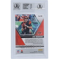 Carte de recrue 9/10 authentifiée 2020 Panini Mosaic #261 signée Joe Burrow Cincinnati Bengals par les fanatiques de Beckett - Sous-catégories 9.5, 9.5, 9.5, 8