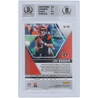 Carte de recrue 9/10 authentifiée 2020 Panini Mosaic #261 signée Joe Burrow Cincinnati Bengals par les fanatiques de Beckett - Sous-catégories 9.5,9,9.5,8.5