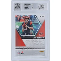 Carte de recrue 9/10 authentifiée 2020 Panini Mosaic #261 signée Joe Burrow Cincinnati Bengals par les fanatiques de Beckett - Sous-catégories 9,9,10,9