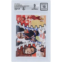 Carte de recrue 9/10 authentifiée 2020 Panini Omega #0-1 Beckett autographiée par Joe Burrow Cincinnati Bengals - Sous-grades 9.5,8.5,9,9.5