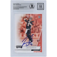 Carte de recrue Panini Playoff 2020 autographiée par Joe Burrow des Bengals de Cincinnati #201 Beckett Fanatics a été témoin d'une authentification 10