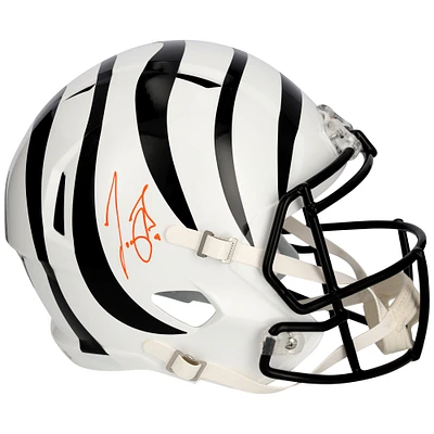 Casque réplique Riddell Speed ​​2022 autographié par Joe Burrow des Bengals de Cincinnati