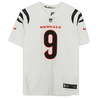 Maillot Nike Vapor Limited blanc dédicacé par Joe Burrow des Bengals de Cincinnati