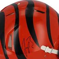 Casque Riddell Speed ​​authentique autographié par Joe Burrow des Bengals de Cincinnati
