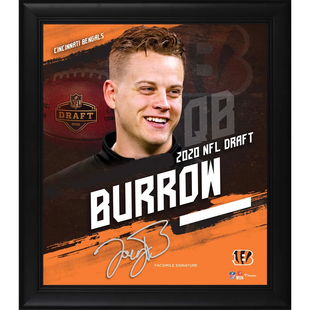 Men's Fanatics Branded Joe Burrow Black Cincinnati Bengals Player