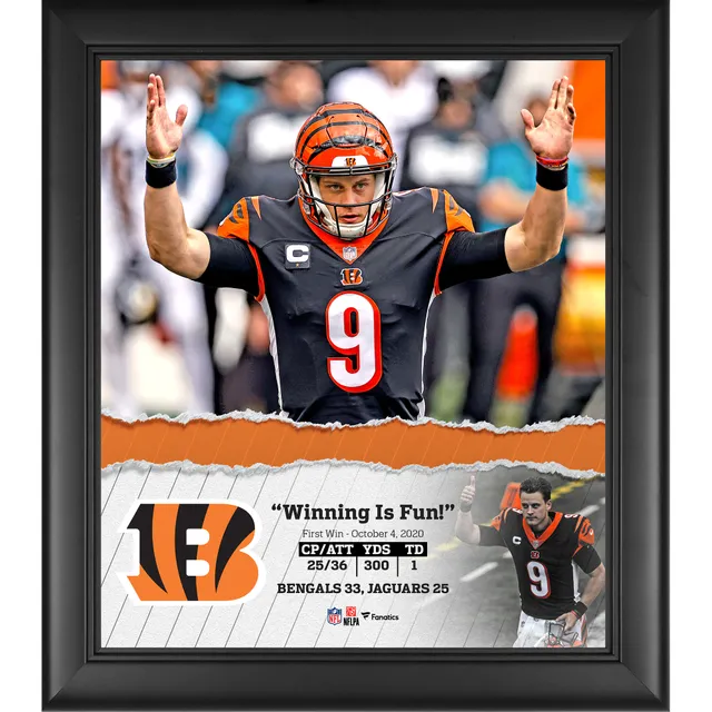 Lids Joe Burrow Cincinnati Bengals Highland Mint 13'' x 13'' Impact Jersey  Framed Photo