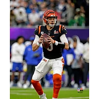 Joe Burrow Cincinnati Bengals Unsigned Super Bowl LVI Dropping Back To Pass Photograph