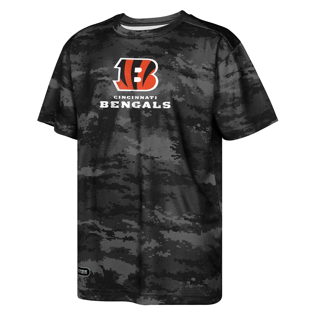 T-shirt noir pour jeunes joueurs de Scrimmage des Bengals Cincinnati