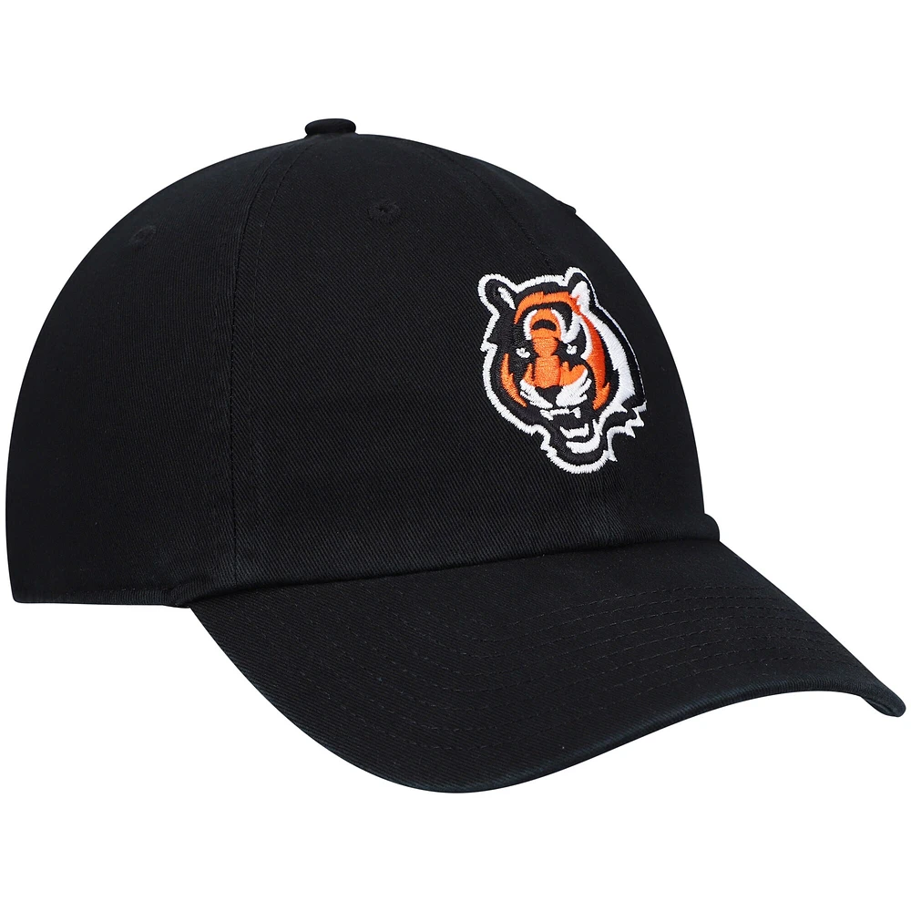 Men's '47 Black Cincinnati Bengals Clean Up Alternate Adjustable Hat