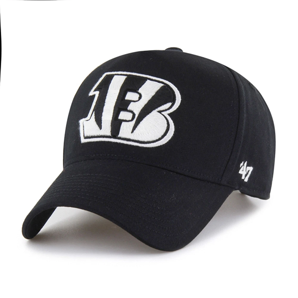 Casquette ajustable noire « 47 » pour homme, modèle Foundation Offside des Bengals de Cincinnati