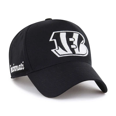 Casquette ajustable noire « 47 » pour homme, modèle Foundation Offside des Bengals de Cincinnati