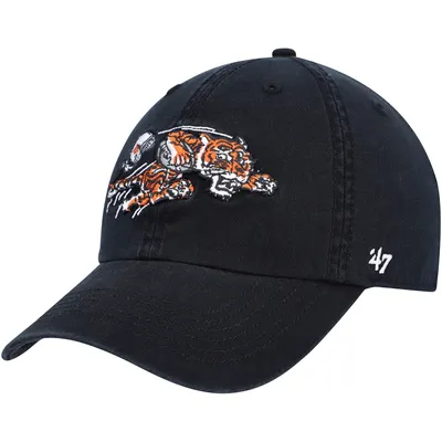 Mens Cincinnati Bengals '47 Brand Black Cleanup Adjustable Hat